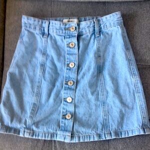 EUC Forever 21 Denim Button Up Skirt sz Small $28